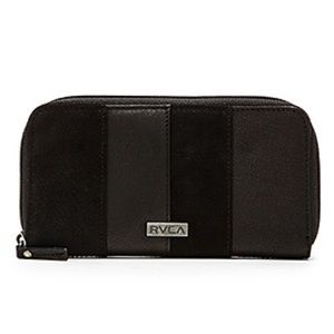 RVCA “Bank Breaker” Leather Wallet